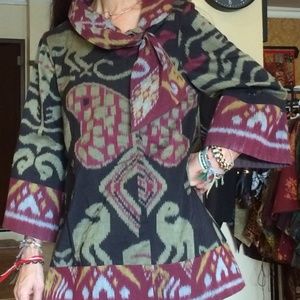 SOLD. Nic's Batik Ikat tunic/jacket